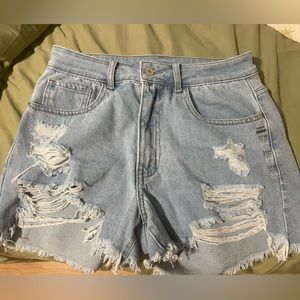 Denim shorts never worn